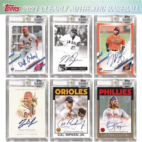 2021 Topps Clearly Authentic Baseball Checklist Set Details Boxes Date