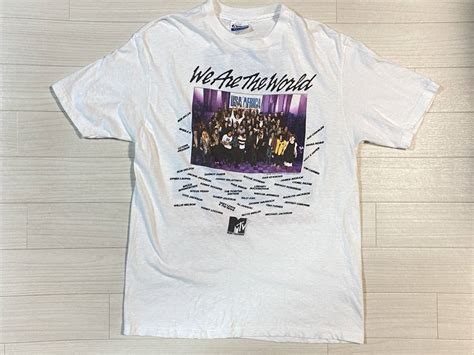 Yahoo オークション WE ARE THE WORLD USA FOR AFRICA Tシャツ ウ