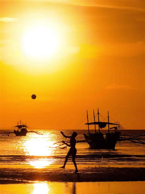 Lukisan Pemandangan Di Tepi Pantai Pada Waktu Senja Pemandangan Waktu Senja Di Laut