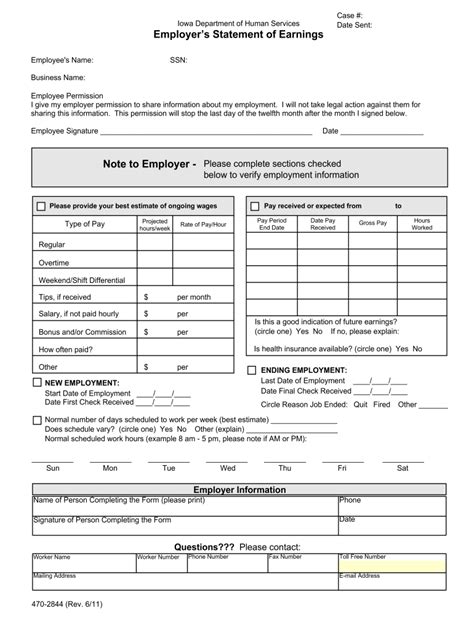 Dhs Employer Statement Fill Online Printable Fillable Blank