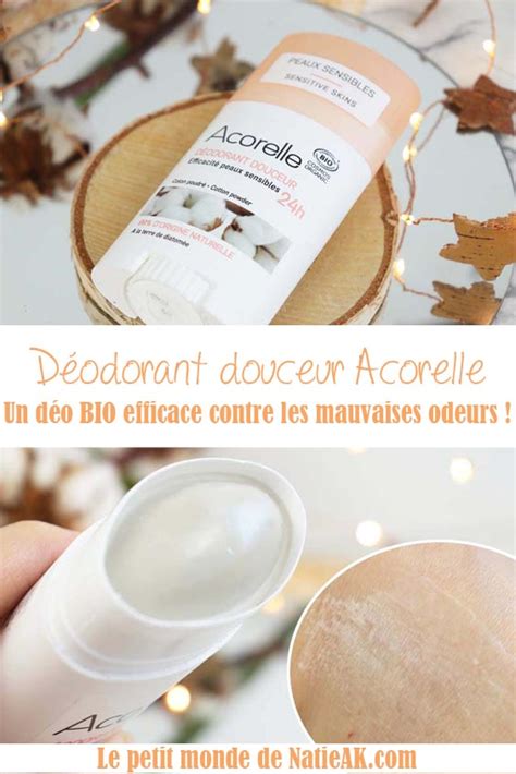 Avis sur le Déodorant douceur coton poudré bio Acorelle le soin des