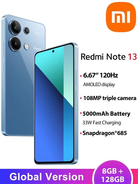 Xiaomi Xiaomi Redmi Note 13 4g Smartphone Versione Globale 8gb 128gb