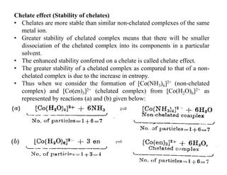 Chelates And Chelate Effect PPT