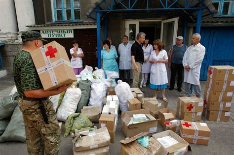 Rotes Kreuz hat Leitung USA stimmen zu Russland startet humanitäre