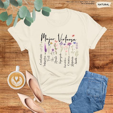 Mujer Virtuosa Shirt Spanish Christian Shirt Proverbs Faith