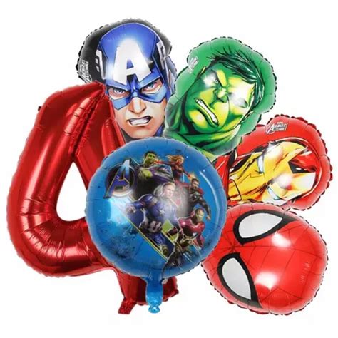 Pack De Globos Avenger S Per Heroes Con N Mero De Cm Cuotas