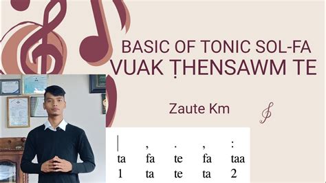 Basic Of Tonic Solfa Vuak Thensawm Zaute Km Solfa Zirna Youtube