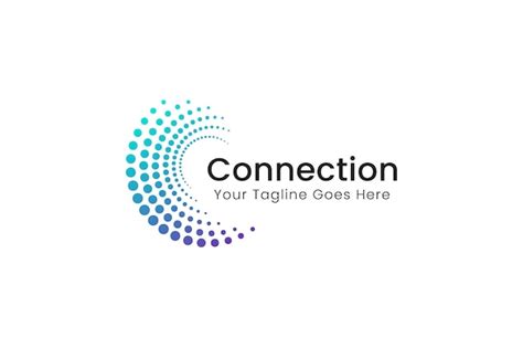 Connection Logo Business Globale Technologie Und Netzwerk Premium Vektor