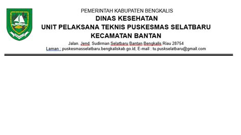 Pelayanan Pembuatan Surat Keterangan Sehat Upt Puskesmas Selatbaru