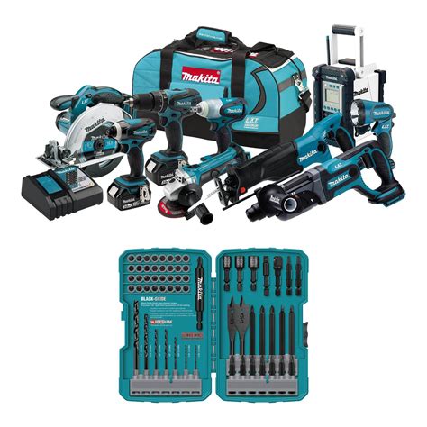 Makita XT1501 18 Volt 15 Piece Lithium Ion Power Tool Cordless Combo