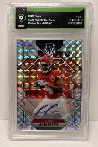 2023 Panini Mosaic Rookies Mosaic Prizm Autographs 357 Rashee Rice