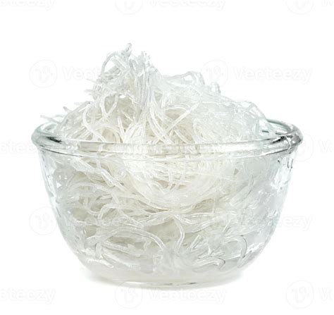 Glass Noodle with bowl isolated on white background 10124150 Stock ...