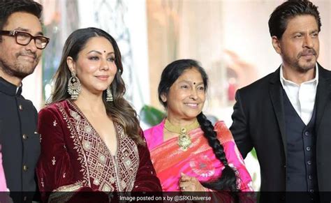 Shah Rukh Khan And His Wife Gauri Attend Aamir Khans Daughter Ira Khans Wedding Reception