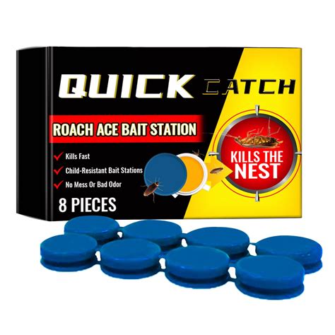 Roach Killing Bait Stations For Small And Large Roaches 8 Count