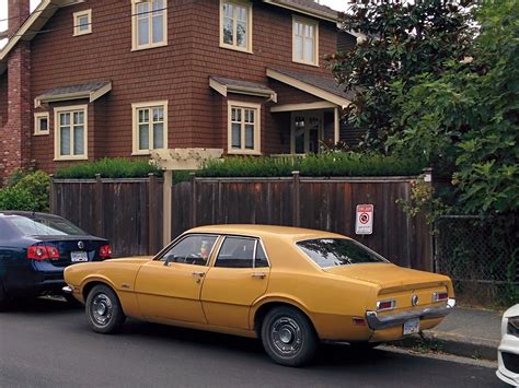 Old Parked Cars Vancouver: 1971 Ford Maverick 4 Door