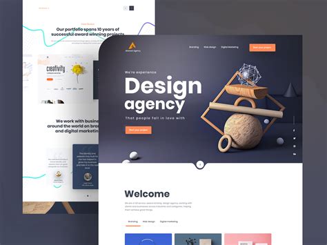 Design Agency I Landing Page Exploration By Arifur Rahman Tushar For