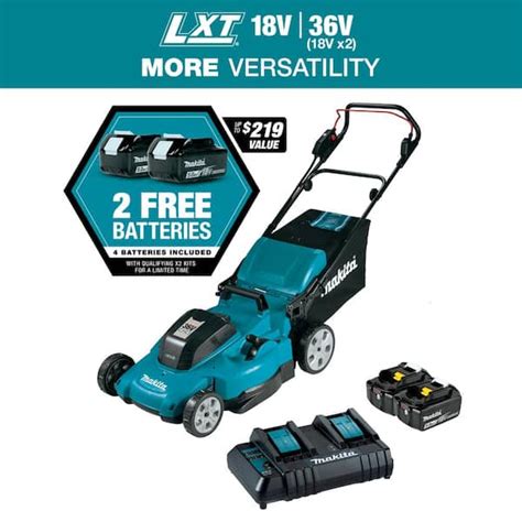 Makita 18V X2 36V LXT Lithium Ion Cordless 21 In Walk Behind Lawn