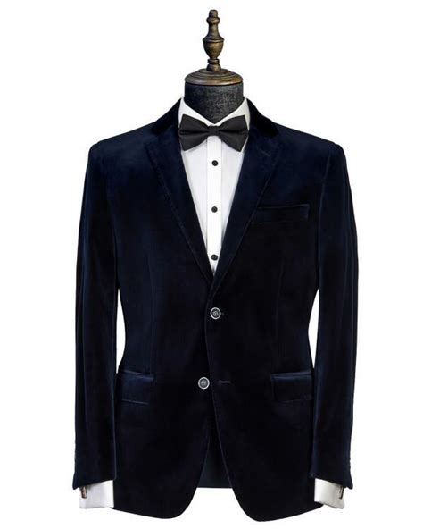 Savile Row Jv Navy Velvet Jacket Purchase Only