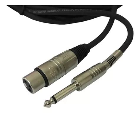 Cabo Microfone Santo Angelo P10 Xlr Canon Femea 5 Mts MercadoLivre