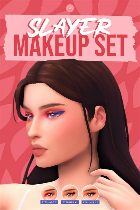 Slayer Makeup Set Twistedcat On Patreon The Sims 4 Skin Sims 4