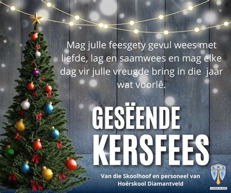 GeseËnde Kersfees Hoërskool Diamantveld
