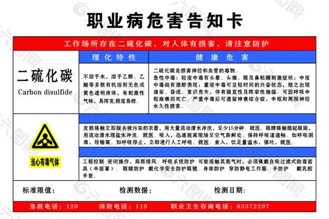 职业病危害告知卡平面广告素材免费下载图片编号5839715 六图网