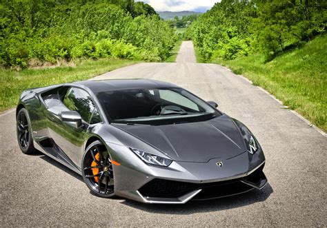 1920x1080 Resolution Grey Lamborghini Huracan On Pavement Surrounded