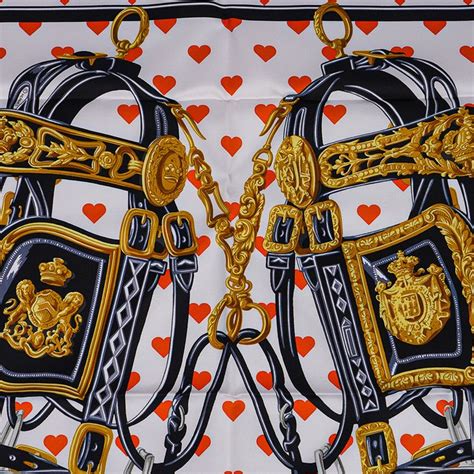 Hermes Limited Edition Scarf Silk 90 Cm Brides De Gala Love Carre In