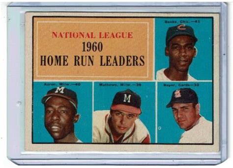 Topps National League Home Run Leaders Ebay