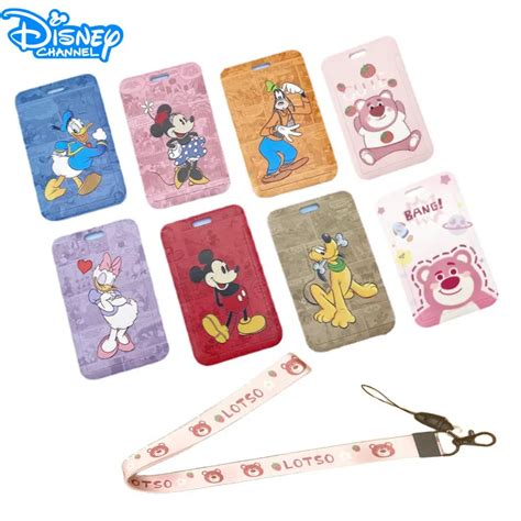 Disney Identification Card Holder Mickey Mouse Campus Hanging Neck Long