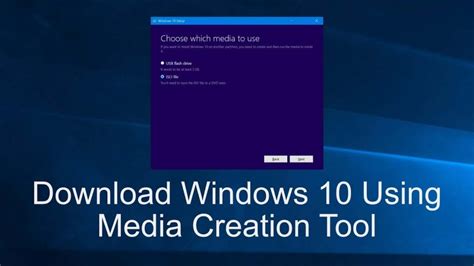 10 sürümüne yükseltme için Windows 1903 Medya Oluşturma Aracı