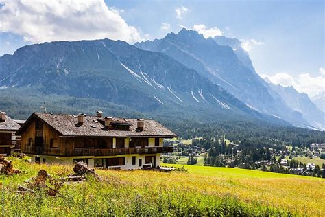 Cortina D Ampezzo Town In Italian Dolomites Mountains By Stocksy