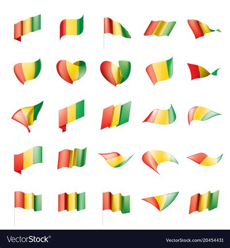 Guinea flag Royalty Free Vector Image - VectorStock