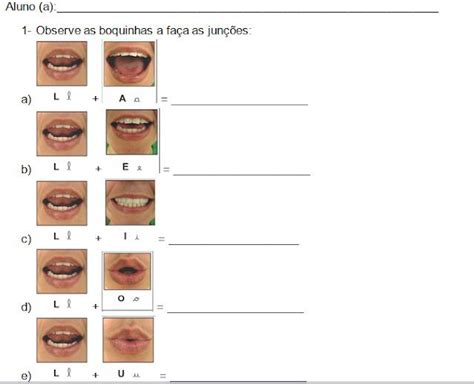 Atividades A Letra L Método Das Boquinhas Hora De Colorir FCA