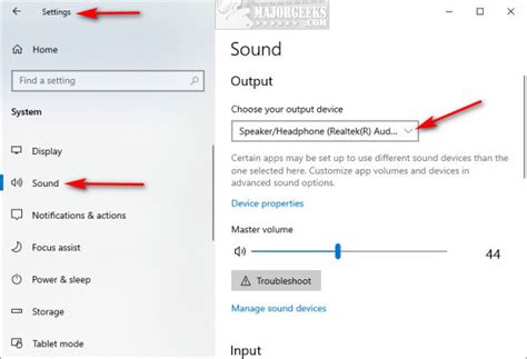 How To Change Default Sound Output Device In Windows Majorgeeks