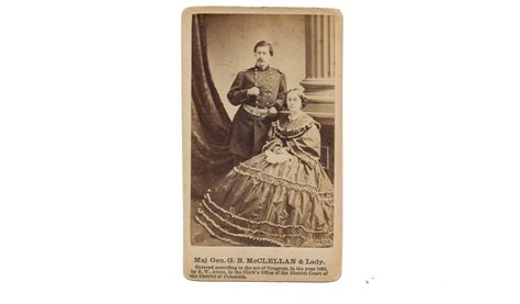 Cdv Of Major General George B Mcclellan And Wife — Horse Soldier