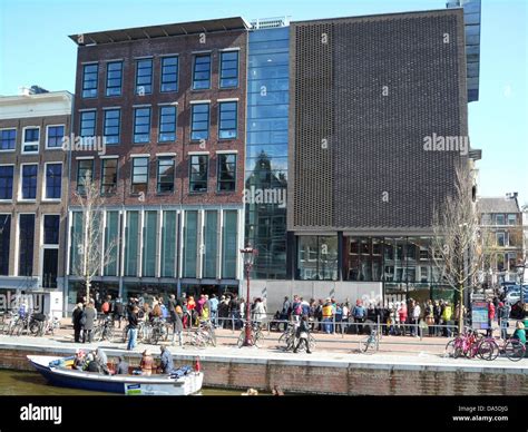 The Anne Frank House Museum At The Prinsengracht 263 In Amsterdam Stock