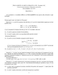 Prova Esame Secondo Appello Di Gennaio Con Soluzione Prove D Esame Di