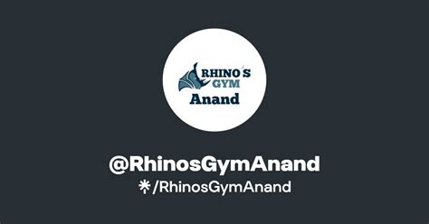 RhinosGymAnand Instagram Facebook Linktree