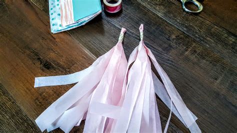 How To Make Tissue Paper Tassel Garland My Thrifty House