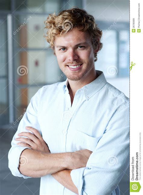 Portrait Of A Handsome Man Stock Image Image Of Executive 26785689