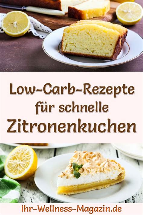 9 einfache Low Carb Rezepte für fruchtige Zitronenkuchen ohne Zucker