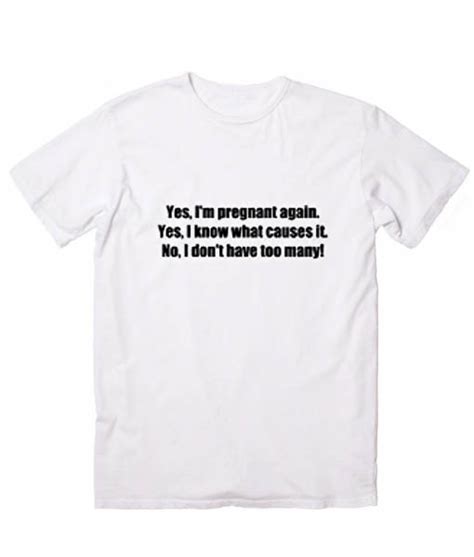 Yes Im Pregnant Again Christmas Maternity Shirt Custom T Shirts