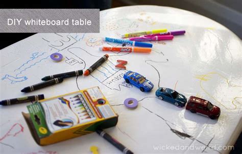 Wicked & Weird: DIY whiteboard coffee table