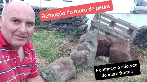 Comecei A Fazer O Alicerce Do Muro Da Frente Da Casa E A Fazer A