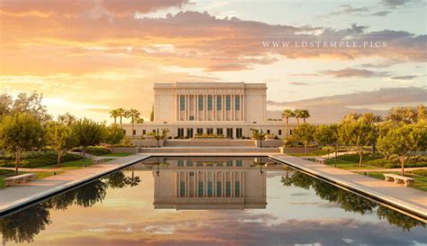 Mesa Temple Golden Sunrise LDS Temple Pictures