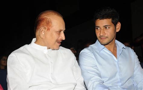 Mahesh Babu With Superstar Krishna At Dookudu Success Meet