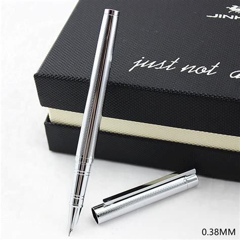 Jinhao Fountain Pen Silver Grid Ef Hooded Nib Surprise Bd