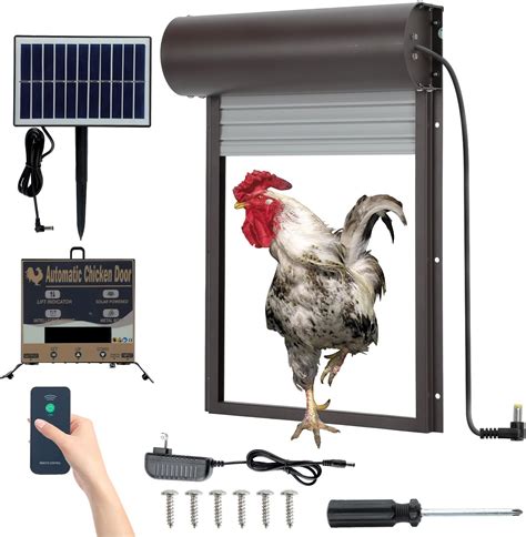 Amazon Automatic Chicken Coop Door Solar Powered Opener With Timer