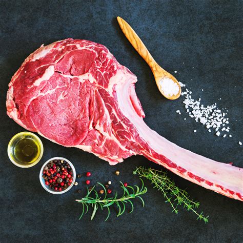 Australian Black Angus Grain Fed Tomahawk Mb2 2kg Average Weight Bidfood Home